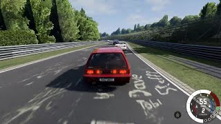 80s Honda Civic Si vs AI Drivers at Nordschleife Nürburgring [upl. by Devonna]