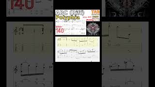 Polyphia  ABC Intro Riff TAB Polyphia ABC Guitar Shorts ギター [upl. by Leonie]