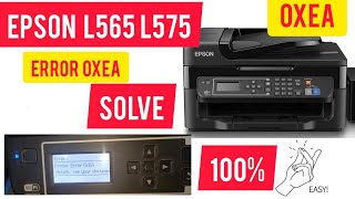 Epson L565 Error 0xEA  how to solve EPSON L575 Error 0XEA  EPSON L575 Error 100 solved [upl. by Scarlet]