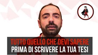 introduzione tesi tutto quello che devi sapere prima di iniziare [upl. by Sauveur]