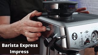 Breville Barista Express Impress How to Dial in Intelligent Dosing [upl. by Annaxor]