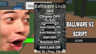 Roblox OP Da Hood Ballware V2 Best Camlock Script Hack  Mobile amp PC [upl. by Strohl]