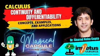 Continuity amp Differentiability NIMCET Calculus  Magical Capsule Course 2024  Impetus Gurukul [upl. by Kissel]