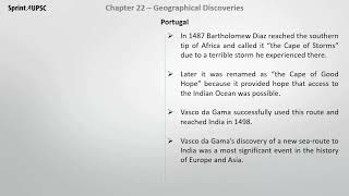 Tamil Nadu Second Year Chapter 22  Geographical Discoveries  Part 1 [upl. by Micheil]