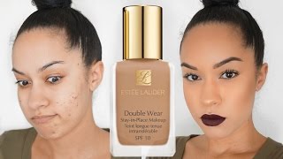 Estee Lauder Double Wear Foundation Review  Demo [upl. by Aliled687]