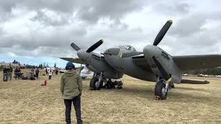 de Havilland Mosquito NZ2336 at the Classic Fighters Airshow [upl. by Rivkah]