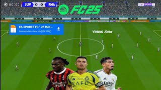 FIFA 2025 PPSSPP Update Transfer ampKits New UCL Update Best Graphics HD Camera PS5 FC 25 PPSSPP [upl. by Didi]