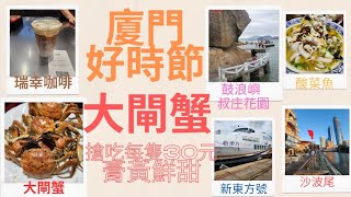 【廈門吃大閘蟹之旅】｜沙坡尾｜雙子星大樓｜鼓浪嶼｜叔庄花園｜鋼琴博物館｜浪淘沙葉歡｜酸湯魚｜香辣蝦｜秋蟹｜生活旅遊｜裙襬遙遙 [upl. by Carri]