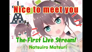 Wasshooooooooi  The First Live Stream of Natsuiro Matsuri【Hololive／Natsuiro Matsuri／Eng sub】 [upl. by Alram]