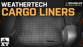 Jeep Wrangler Weathertech Cargo Liners  Black 20112014 JK 4 Door Review amp Install [upl. by Wehttan747]