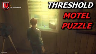 CONTROL  Threshold Traverse the Oceanview Motel puzzle solution  Walkthrough [upl. by Sobmalarah]