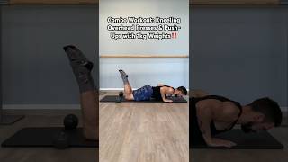 Combo Workout Kneeling Overhead Presses amp PushUps with 1kg Weightshomeworkout armstrength [upl. by Retsehc861]