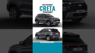 2024 Hyundai Creta Titan Grey 🖤 [upl. by Nnaeirelav]