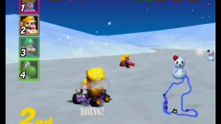 Mario Kart 64  Frappe Snowland N64 [upl. by Suoivatnod320]