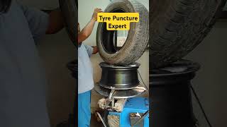 Tyre puncher Machine tyrepuncture tyrefitting cartyre puncturerepair puncture [upl. by Hobard]