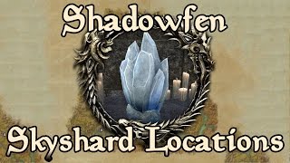 ESO Shadowfen All Skyshard Locations updated for Tamriel Unlimited [upl. by Aicnerolf548]