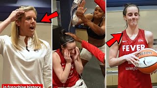 Indiana Fever Locker Room Celebration After Caitlin Clark Makes Historic TripleDouble vs Liberty [upl. by Nylitak]