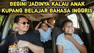 ANAK KUPANG BELAJAR BAHASA INGGRIS❗pasiar oto gass jang rem [upl. by Arataj]