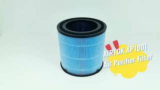 AP1001 Air Purifier Filter Replacement H13 True HEPA Filter Compatible with AIRTOK Air Purifiers [upl. by Illoh]