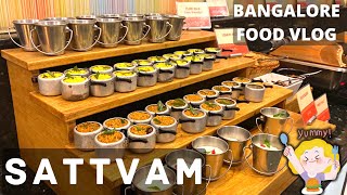 Sattvam  Jain Friendly Vegetarian Restaurant  Food Vlogging 😋  Bangalore  Beautiful Concept [upl. by Mclaughlin]