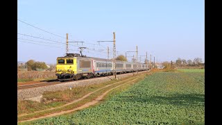 Video de trains à Meursault et Puligny Montrachet en Novembre 2017 [upl. by Ydahs979]