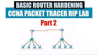 54 Configure verify and troubleshoot basic device hardening  CCNA Packet Tracer RIP Lab part 2 [upl. by Nolrac]