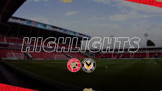 Walsall v Newport County highlights [upl. by Notneiuq]