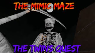 The Mimic Maze  The Twins Quest  Roblox   Full Walkthrough [upl. by Alleris771]