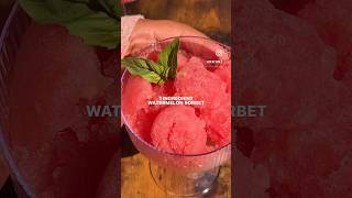 1 Ingredient Watermelon Sorbet 🍉 recipe easy watermelon summer sorbet shortsviral shortsfeed [upl. by Bettencourt]