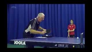 How to Return a Short Backspin Serve Forehand Flick  Beginners Level with Jim Clegg [upl. by Macguiness]