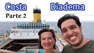 COSTA DIADEMA Parte 2  Tour pelo Navio [upl. by Llemij579]