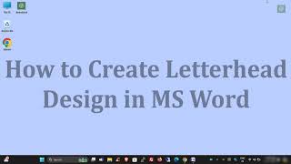 How to Make Letterhead Design in Microsoft Word  Printable Letterpad Design  The Tech Leaf [upl. by Aleina902]