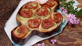 Torta di rose zucchine e salamino [upl. by Dorran422]