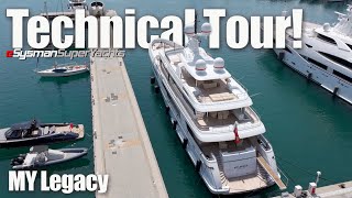 Superyacht Technical Tour  50m Codecasa  MY Legacy [upl. by Phylis]