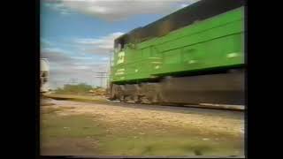 Burlington Northern in Denver 1985 [upl. by Adekan313]