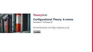 Configurational Theory A review [upl. by Yelime841]