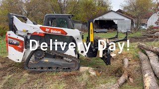 Halverson 150 Firewood Processor Delivery Day  100 Acre Firewood [upl. by Scever]