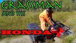 Grassman Returns With His Honda TRX 300 Fourtrax  Minnitaki Loop  Sept 15 2013 [upl. by Aihsel]