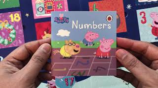 03 Numbers Peppa Pig Christmas Advent Calendar 24 Books  Read Aloud Book for Children and Toddler [upl. by Doowyah732]