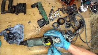 Hitachi H45MR demolition hammer repair orings and grease repair [upl. by Talley]