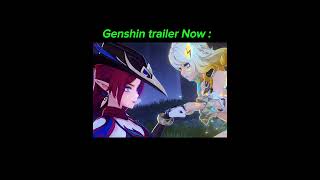 Genshin Trailer Now vs Then genshinimpact trending shortsfeed [upl. by Micki]