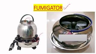 FUMIGATOR USE IN MICROBIOLOGY LAB IN ENGLISH [upl. by Weissman]