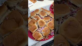 Ramen BBQ Pulled Pork Sliders at a Tailgate 830 [upl. by Nnagem81]