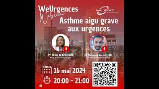 WeUrgences WebinarAsthme aigu grave  quoi de neuf [upl. by Luehrmann]