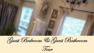 Guest BedroomBathroom Organization Tips amp Tour [upl. by Eirrej106]