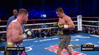 Classic Fight Canelo vs Golovkin 1 [upl. by Anitel]