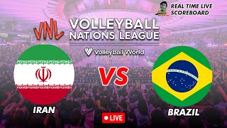 🔴LIVE IRAN VS BRAZIL MENS VNL 2024 06052024 [upl. by Cletus390]