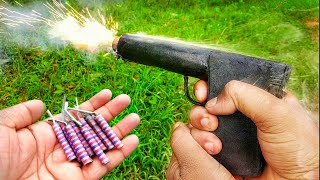 Make a 3 IN 1 Rechargeable🔋Diwali Gun  How To Make Diwali Gun At Home [upl. by Atlee]