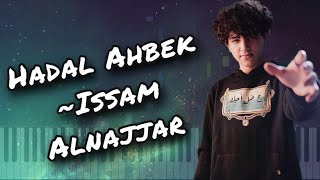 Hadal Ahbek Issam Alnajjar Piano Tutorial [upl. by Wiltz]