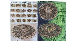 GCSE Art Sketchbook How to Create a Sculpture in the Style of Andy Goldsworthy [upl. by Ailemak724]